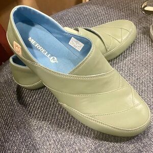 Merrell Inde Lave Slip-On Vertiver Olive Green